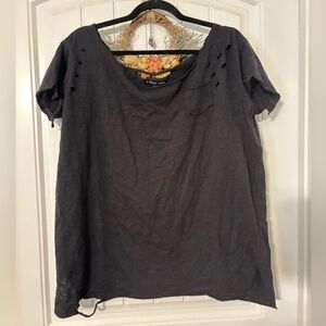 A Rare Bird Black Rag Tee